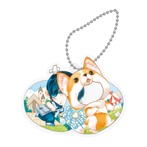 雙層壓克力吊飾《特殊傳說》內有惡犬