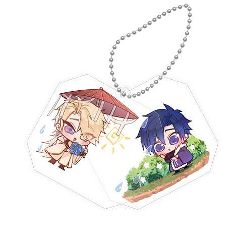 雙層壓克力吊飾《先愛後殺的心動策略》晴雨交加