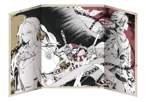 屏風色紙《吾命騎士》