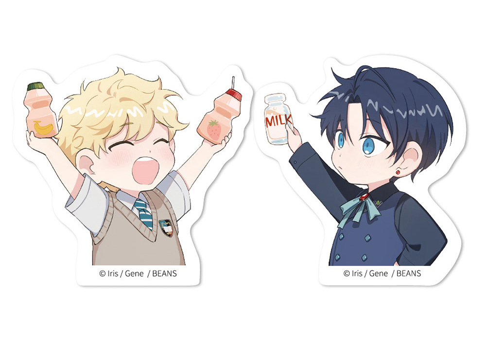 碰杯造型防水貼紙包《格雷森家，禁止異能魔法！》安東尼＆菲爾